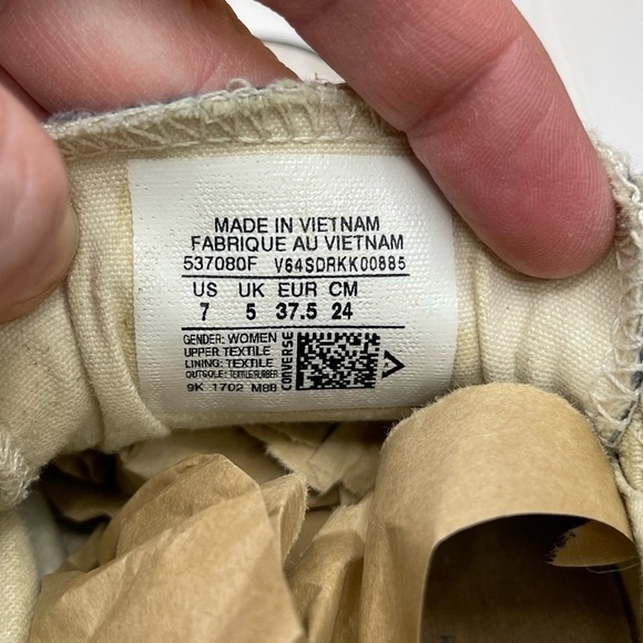 Converse Sneakers Shoreline Slip Cinched Back Thrashed - Picture 9 of 10